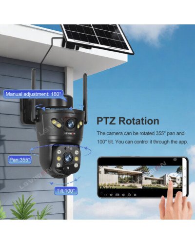 SOLAR CAMERA LS-CS5-4G-SA 8MP 4K Dual Lens 4G PTZ Camera Outdoor SOLAR CAMERA LS-CS5-4G-SA 8MP 4K Dual Lens 4G PTZ Camera Outdoor