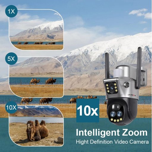 SOLAR CAMERA LS-CS3U-4G-10X-SA 12MP Three-Lens 4G PTZ Camera Outdoor