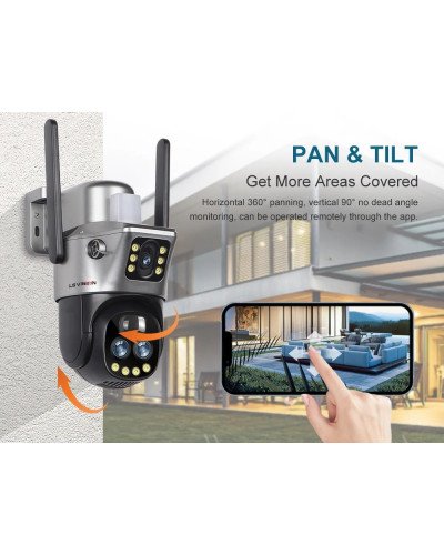 SOLAR CAMERA LS-CS3U-4G-10X-SA 12MP Three-Lens 4G PTZ Camera Outdoor SOLAR CAMERA LS-CS3U-4G-10X-SA 12MP Three-Lens 4G PTZ Camera Outdoor