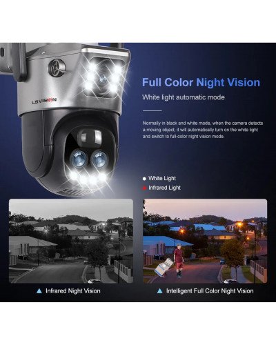 SOLAR CAMERA LS-CS3U-4G-10X-SA 12MP Three-Lens 4G PTZ Camera Outdoor SOLAR CAMERA LS-CS3U-4G-10X-SA 12MP Three-Lens 4G PTZ Camera Outdoor