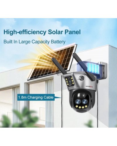SOLAR CAMERA LS-CS3U-4G-10X-SA 12MP Three-Lens 4G PTZ Camera Outdoor SOLAR CAMERA LS-CS3U-4G-10X-SA 12MP Three-Lens 4G PTZ Camera Outdoor