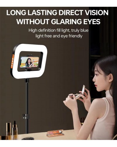 YM-200 Rechargeable 20W Selfie Portable Ring Light Phone Adjustable Fill Ring Light