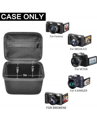 Digital Camera Case for Vlogging Camera for Canon PowerShot G7X Mark II/III/Kodak Pixpro FZ45/FZ55/WPZ2