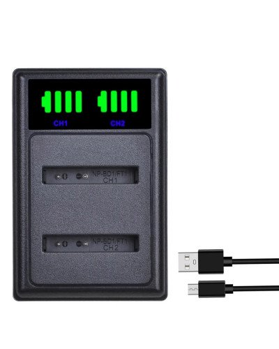 Dual Battery Charger for Sony BNP-FD1 NP-BD1