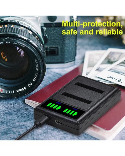 Dual Battery Charger for Sony BNP-FD1 NP-BD1