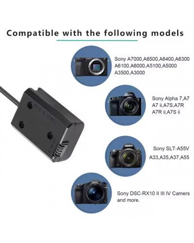 USB-C to Sony NP-FW50 Regulated Dummy Battery Cable