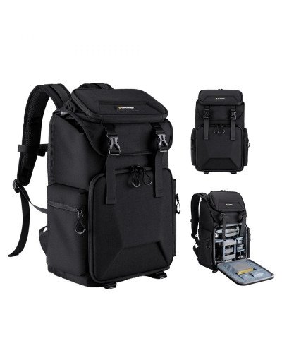 K&F Concept Camera Backpack Bag 15.6" with Laptop Compartment for DSLR/SLR Mirrorless Camera Backpack 25L Nature Wander 03