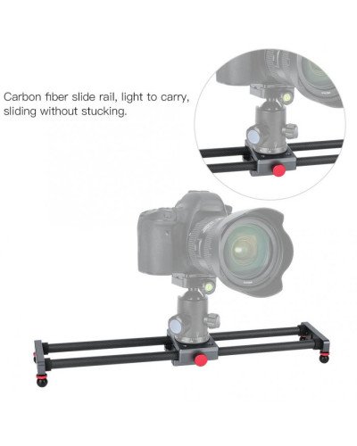 40CM Carbon Fiber Camera Track Slider Video Stabilizer