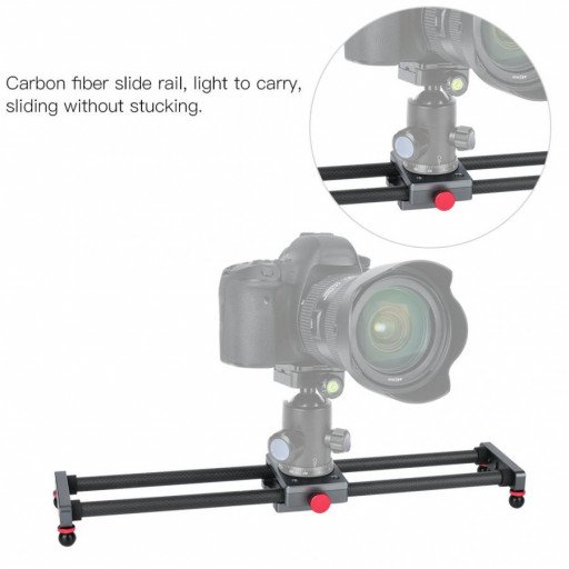40CM Carbon Fiber Camera Track Slider Video Stabilizer