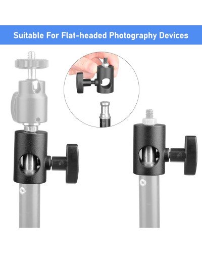 Photography Light Holder Speedlight Mounting Stand Adapter 1/4 Thread Adapter