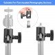 Photography Light Holder Speedlight Mounting Stand Adapter 1/4 Thread Adapter
