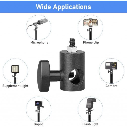 Photography Light Holder Speedlight Mounting Stand Adapter 1/4 Thread Adapter