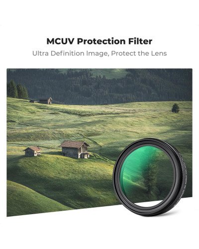 K&F Concept Nano-X MCUV Filter Hood and Cap for FUJIFILM X100 Series (Black)