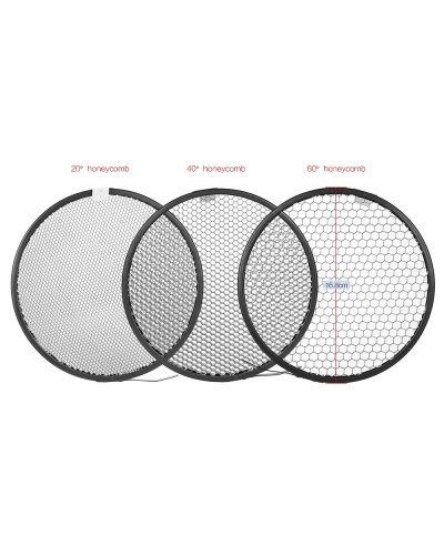 Standard Reflector Diffuser Lamp Shade Dish with 20° 40° 60° Honeycomb Grid for Bowens Mount Studio Strobe Flash Light Speedlite Standard Reflector Diffuser Lamp Shade Dish with 20° 40° 60° Honeycomb Grid for Bowens Mount Studio Strobe Flash Light Speedlite