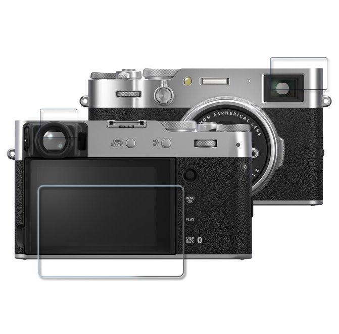 3in1 Tempred Glass For FUJIFILM X-100V/X-100VI