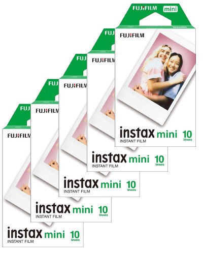 Fujifilm Instax Mini Instant Film 10 Sheet x 5 Packs (50 films)