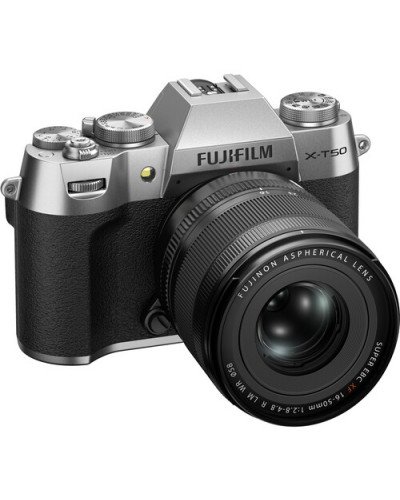 FUJIFILM X-T50 Mirrorless Camera with XF 16-50mm f/2.8-4.8 Lens (Silver) FUJIFILM X-T50 Mirrorless Camera with XF 16-50mm f/2.8-4.8 Lens (Silver)
