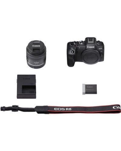 Canon EOS R8 Mirrorless Camera with RF 24-50mm f/4.5-6.3 IS STM Lens Canon EOS R8 Mirrorless Camera with RF 24-50mm f/4.5-6.3 IS STM Lens
