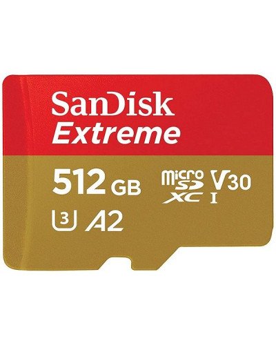 Sandisk Extreme 512GB MicroSDXC 190MB/s Memory Card Sandisk Extreme 512GB MicroSDXC 190MB/s Memory Card