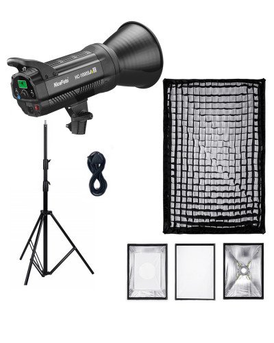 NiceFoto HC-1000SA II 100W Bi-Color LED Video Light With ES-690 60x90cm Softbox/Stand NiceFoto HC-1000SA II 100W Bi-Color LED Video Light With ES-690 60x90cm Softbox/Stand