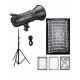 NiceFoto HC-1000SA II 100W Bi-Color LED Video Light With ES-690 60x90cm Softbox/Stand NiceFoto HC-1000SA II 100W Bi-Color LED Video Light With ES-690 60x90cm Softbox/Stand
