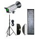 NiceFoto LA-2000A 200W Bi-Color COB LED Video Light With ES-1230 120x30cm Softbox/Stand NiceFoto LA-2000A 200W Bi-Color COB LED Video Light With ES-1230 120x30cm Softbox/Stand