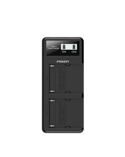 PISEN Dual USB Super Charger for Sony NP-F550/F750/F970/FM50/FM500H