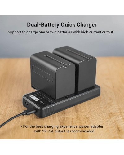 PISEN Dual USB Super Charger for Sony NP-F550/F750/F970/FM50/FM500H