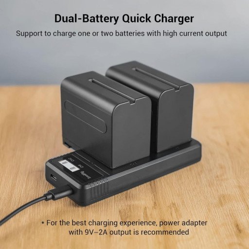 PISEN Dual USB Super Charger for Sony NP-F550/F750/F970/FM50/FM500H