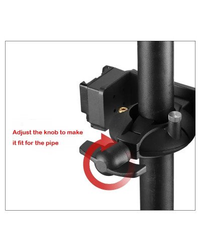 Super Pipe Clamp CA121 with 1/4" And 3/8" Screw Hole V Type Mount