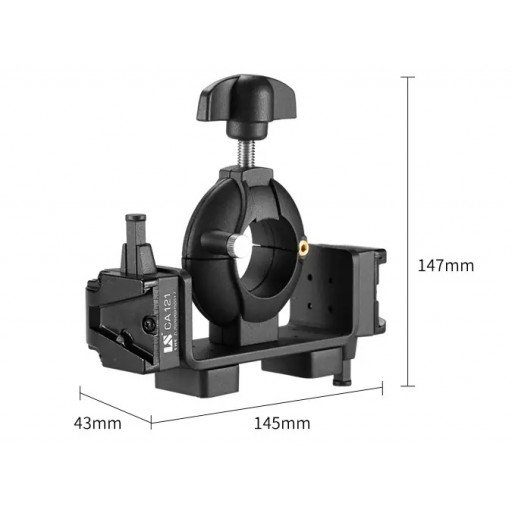 Super Pipe Clamp CA121 with 1/4" And 3/8" Screw Hole V Type Mount