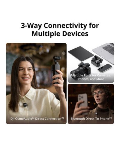 DJI Mic 3 Compact Wireless Microphone System/Recorder for Camera & Smartphone DJI Mic 3 Compact Wireless Microphone System/Recorder for Camera & Smartphone