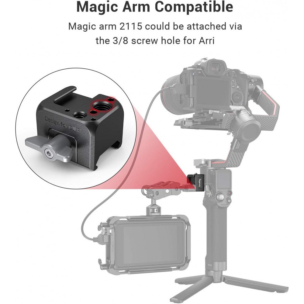 SmallRig NATO Clamp Accessory Mount for DJI RS 2/ RSC 2/ RS 3/ RS 3 Pro ...