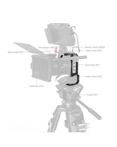 SmallRig HawkLock Quick Release Cage for Canon EOS R6 Mark II