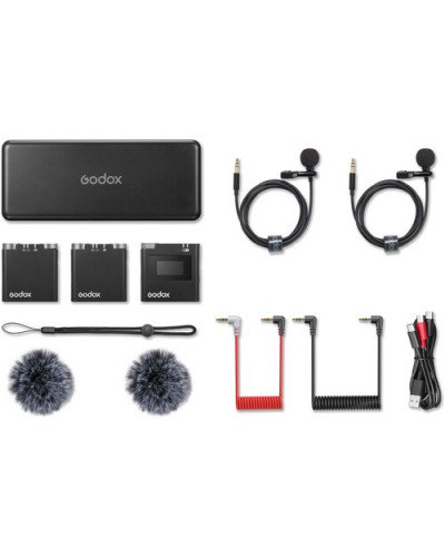 Godox Virso M2 2-Person Wireless Microphone System for Cameras and Smartphones
