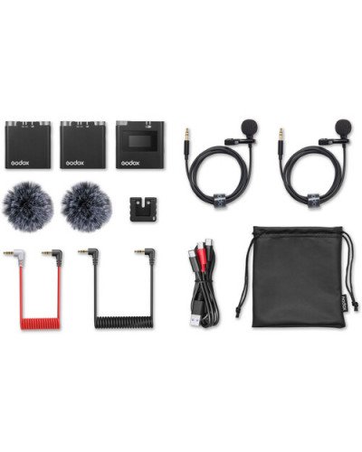 Godox Virso S M2 2-Person Wireless Microphone System for Sony Cameras and Smartphones