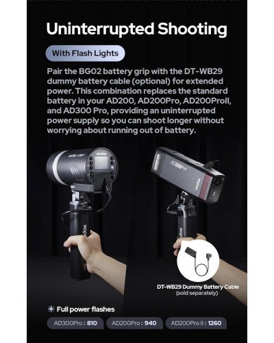 Godox BG02 Battery Grip Godox BG02 Battery Grip