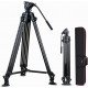 VILTROX VX-18M Heavy-Duty Video Tripod with VT-01 Fluid Head