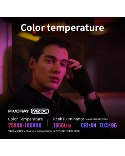 Zhiyun FIVERAY M20C RGB LED Light (Combo Version) Zhiyun FIVERAY M20C RGB LED Light (Combo Version)