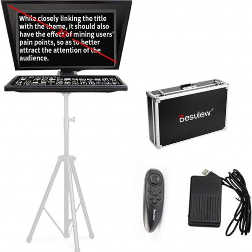 Desview T22 Teleprompter Set with 21.5" Self-Reversing Monitor