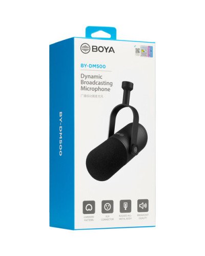 BOYA BY-DM500 Dynamic XLR Podcast Microphone