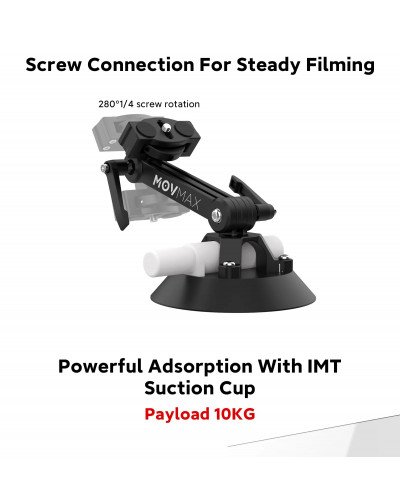 MOVMAX Suction Cup with 7" Bracket