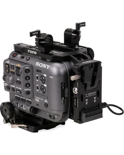 Tilta Camera Cage for Sony FX6 with V-Mount Battery Plate Advanced Kit (ES-T20-B-V)