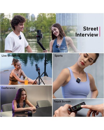 Ulanzi U-Mic AM18 Wireless Lavalier Microphone System