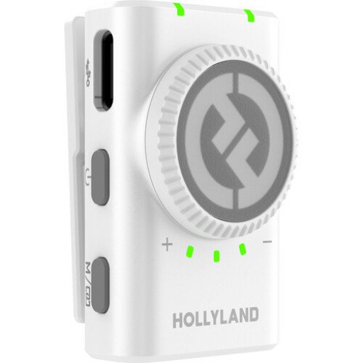 Hollyland LARK M2 DUO 2-Person Wireless Combo Microphone System (Ivory White)