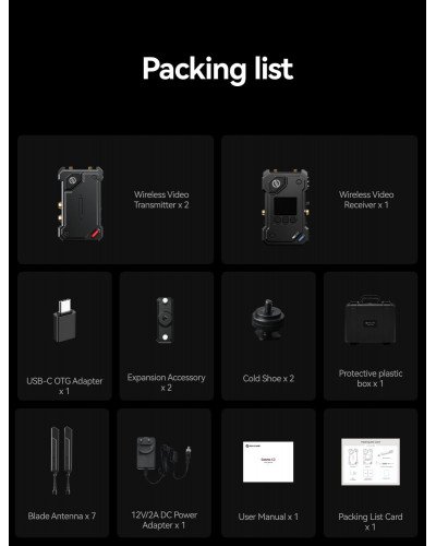 Hollyland Cosmo C2 HDMI/SDI Wireless Video 2-Transmitter System Hollyland Cosmo C2 HDMI/SDI Wireless Video 2-Transmitter System