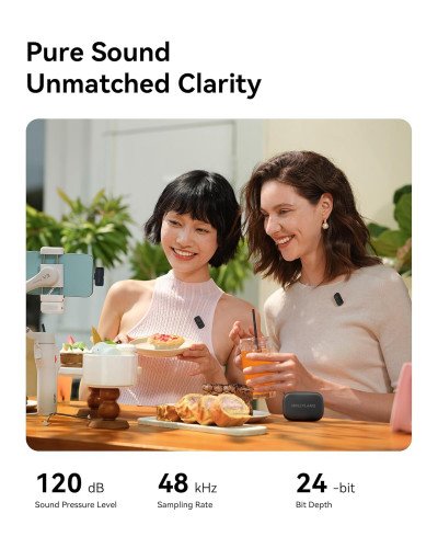 Hollyland LARK A1 Mini Duo 2-Person Wireless Microphone System with USB-C Connector (Space Gray) Hollyland LARK A1 Mini Duo 2-Person Wireless Microphone System with USB-C Connector (Space Gray)