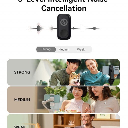 Hollyland LARK A1 Mini Duo 2-Person Wireless Microphone System with USB-C Connector (Space Gray)