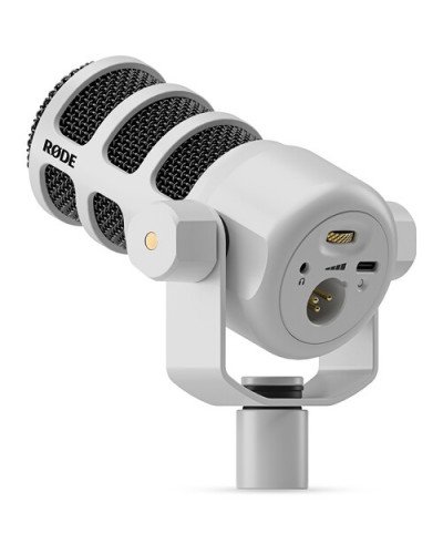 RODE PodMic USB and XLR Dynamic Broadcast Microphone (White)