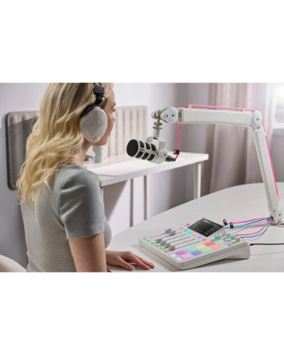 RODE PodMic USB and XLR Dynamic Broadcast Microphone (White)